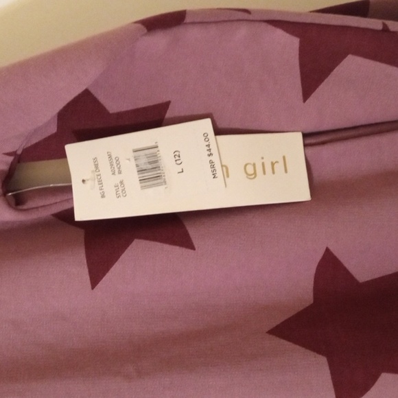 MADDEN GIRL FLEECE DRESS OVERSIZED SWEATSHIRT DRESS SIZE 12 LARGE NWT - Picture 4 of 7